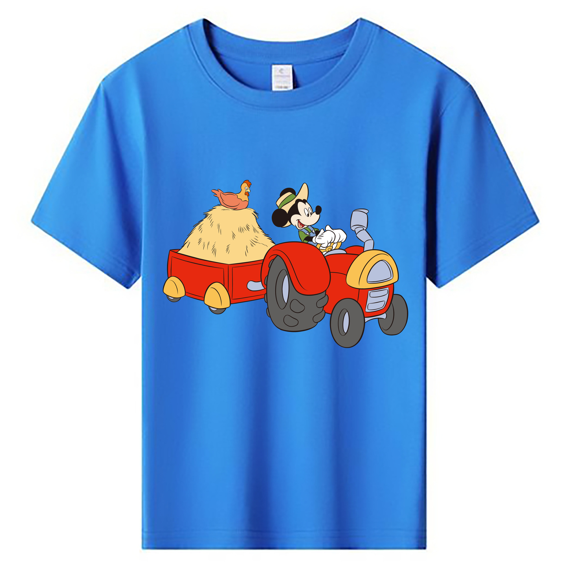 ミッキーマウス Mickey Mouse 綿100％キッズTシャツ（フロントプリント）